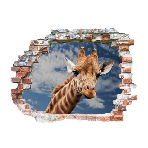 استیکر سه بعدی سالسو زرافه، Salso Giraffe 3D Wall Sticker