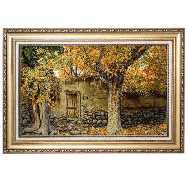 تابلو فرش گالری مثالین طرح کوچه باغ پاییزی کد 25080