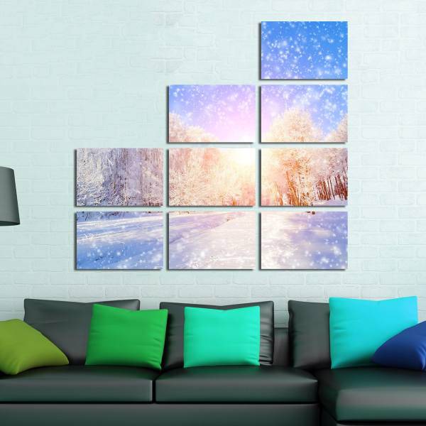 تابلو دیواری 9 تکه بارمان کد TA107