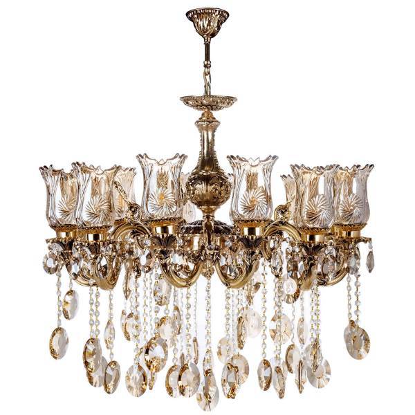 لوستر چشمه نور10شعله کد M3522/5A، Cheshmeh Noor M3522/5ATen flames Chandelier