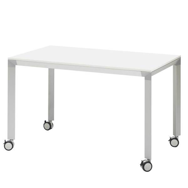 میز چرخ دار فرآذین مدل FED SP4 01 سفید، Farazin FED SP4 01 White Wheeled Desk