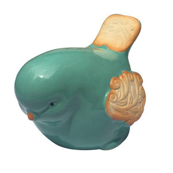 مجسمه پرنده آبی سرامیکی گالری نفیس کد NRS1