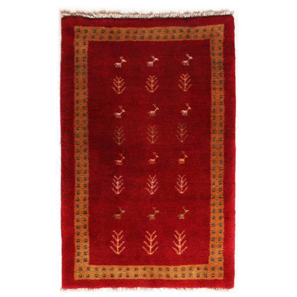 گبه دستبافت نیم متری طوفان کد 6562175
