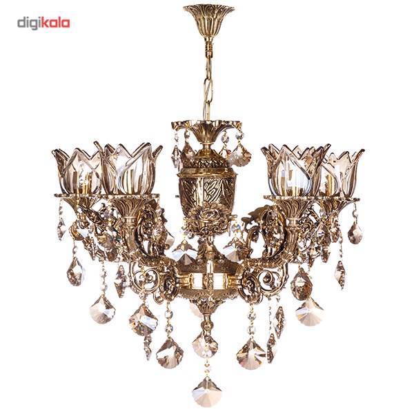 لوستر چشمه نور 5 شعله کد C2701، Cheshmeh Noor Five Branches C2701 Chandelier