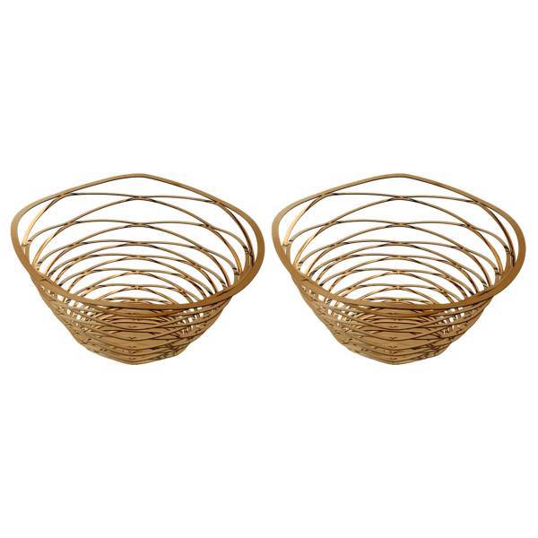 ظرف چند منظوره استیل پولادخلج مدل دایره بسته 2 عددی، Poulad Khalaj Circle Steel Multi Purpose Dish 2 Pieces