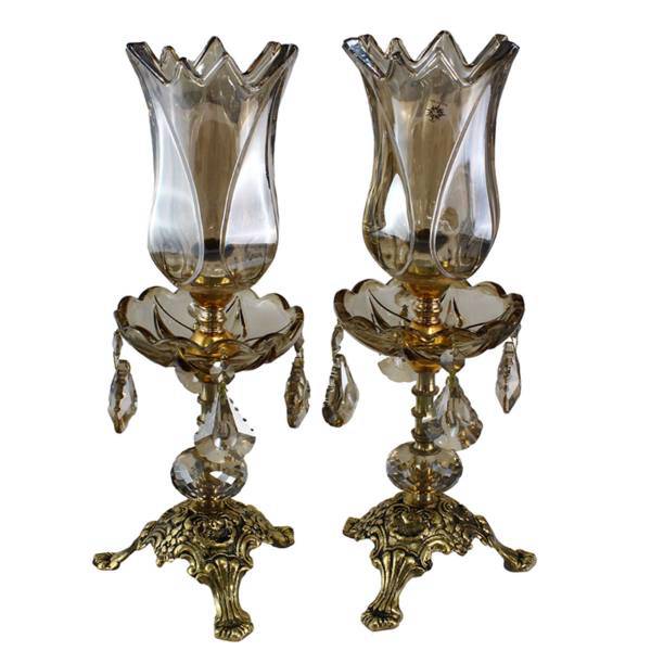 شمعدان کد AL-9040070 مجموعه 2 عددی