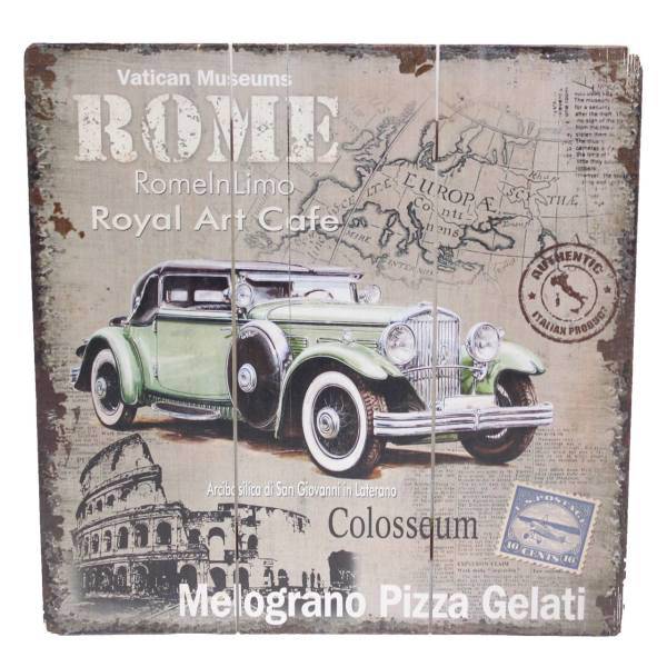 تابلو شاسی هوم استایل مدل 208 سایز 40x40 سانتی متر، HomeStyle 208 Wood Chassis Size 40x40 Cm