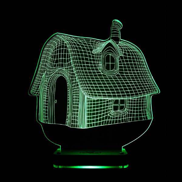 چراغ خواب سه بعدی نورا مدل House، Noura House 3D Night Light