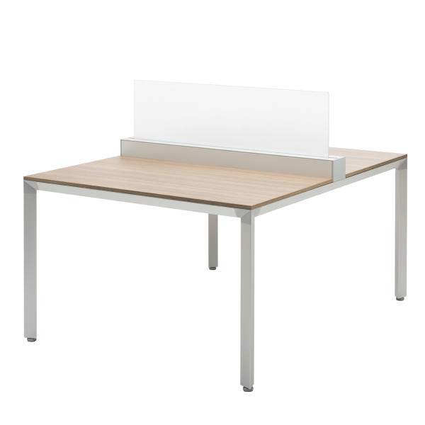 میز کار گروهی فرآذین مدل WSD-1001 بلوطی روشن، Farazin WSD-1001 Light Oak Work Station Desk