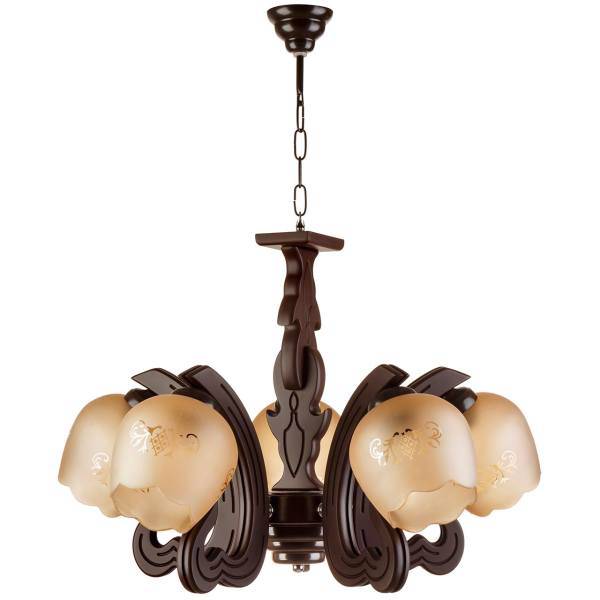 لوستر چشمه نور 5 شعله کد 502، Cheshmeh Noor Five Branches 502 Chandelier