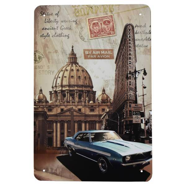 تابلو فلزی نوژا مدل Par Avion