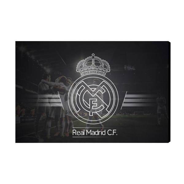 تابلو شاسی عرش مدل AS266 طرح real madrid سایز 20x30 سانتی متر