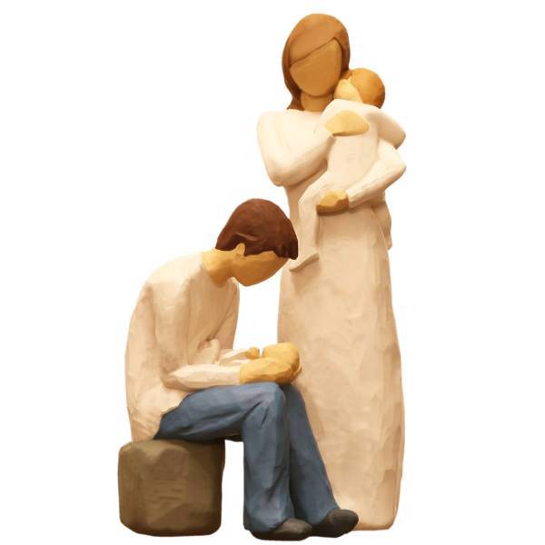 مجسمه امین کامپوزیت مدل Family Grouping کد 517 بسته 2 عددی، Amin Composite Family Grouping 517 Statue Pack Of 2