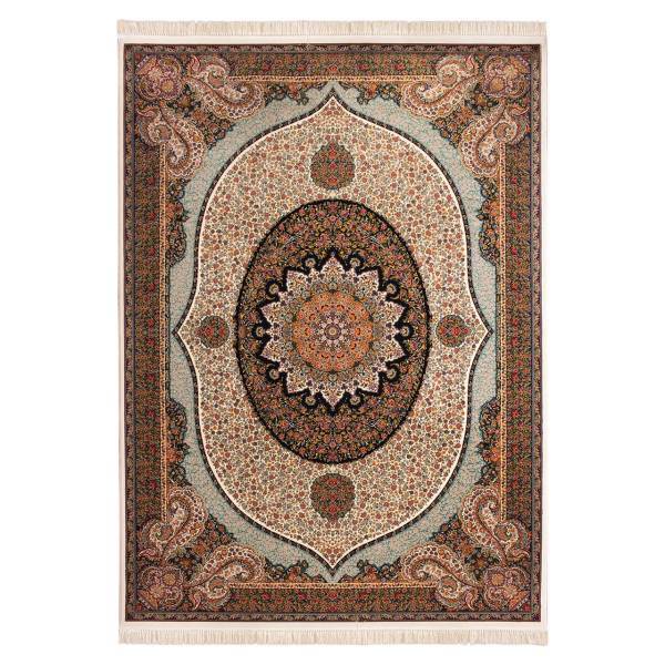 فرش ماشینی تی تا طرح ویشکا کد FR181 زمینه کرم
