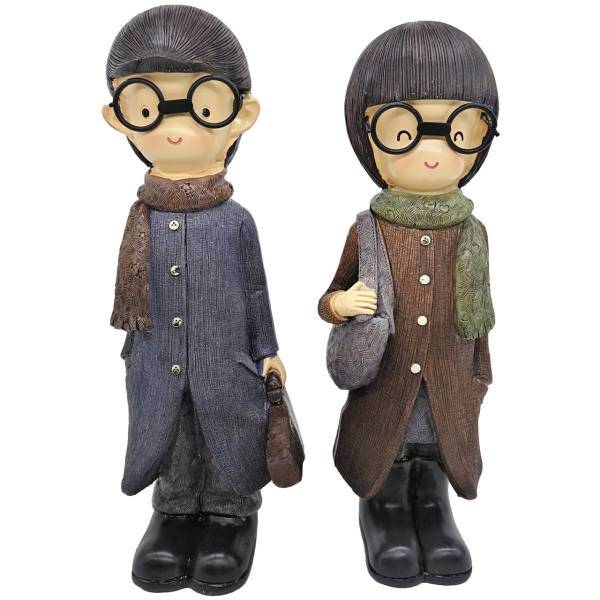 مجسمه کیدتونز مدل قلک کد KDM-045 مجموعه دو عددی، Kidtunse KDM-045 Statue Set 2 Pcs