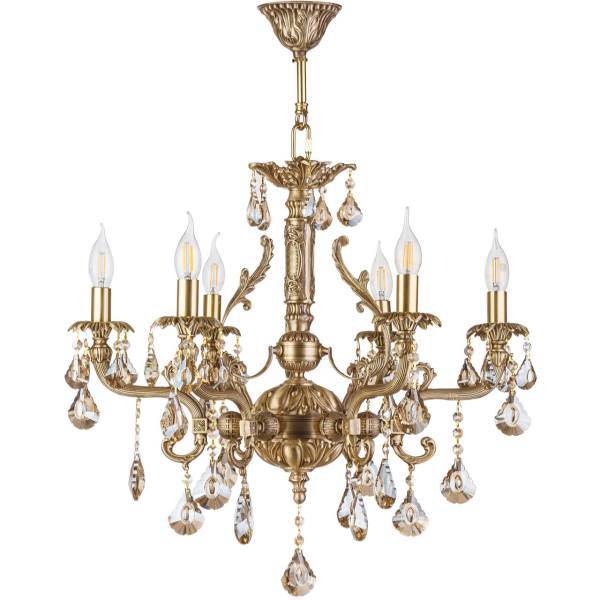 لوستر چشمه نور 6 شعله کد C2918/6، Cheshmeh Noor C2918/6 Six Flames Chandelier