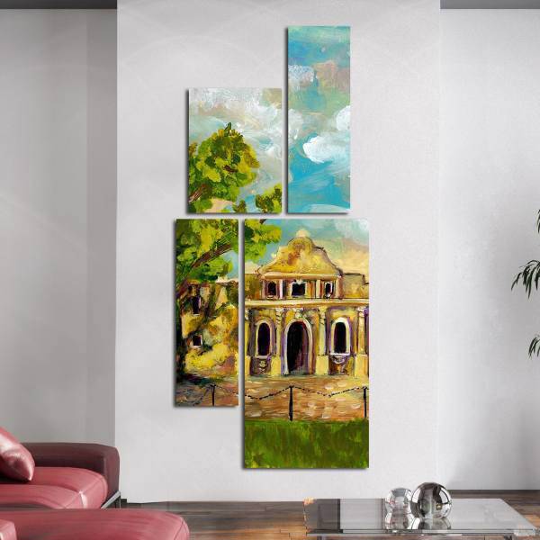 تابلوی دیواری 4تکه بارمان مدل TA-3703، Barman TA-3703 Tableau 4 Pcs