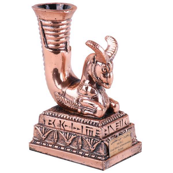 مجسمه گالری آسیمن طرح ریتون بزکوهی مدل 00-36 ارتفاع 12 سانتیمتر