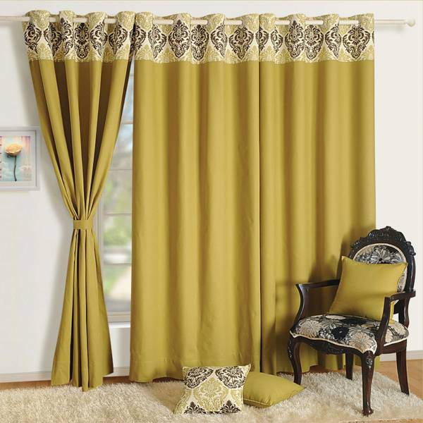 پرده کتان ساوایام هند مدل CU PCC L 1401 ارتفاع 280 سانتی متر، Swayam CU PCC L 1401 Curtain 280cm