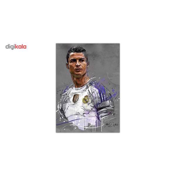 تابلو شاسی ونسونی طرح CR7 Art سایز 30 × 40، Wensoni CR7 Art Chassis 40 x 30