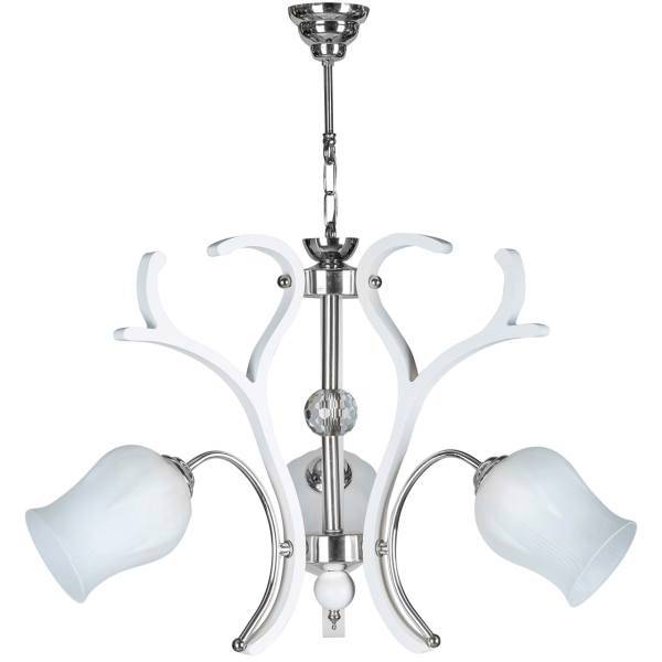 لوستر چشمه نور 3 شعله کد A832/3-WT، Cheshmeh Noor A832/3WT Three Branches Chandelier