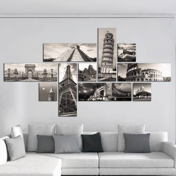 تابلو دیواری 10 تکه آفتاب کد TA5701