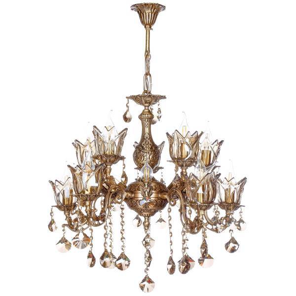 لوستر چشمه نور 15 شعله کد C2731، Cheshmeh Noor C2731 Fifteen Flames Chandelier