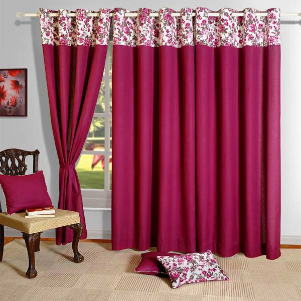 پرده کتان ساوایام هند مدل CU PCC L 2712 ارتفاع 280 سانتی متر، Swayam CU PCC L 2712 Curtain 280cm