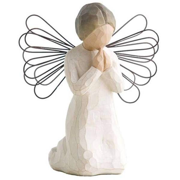 مجسمه ویلو تری مدل فرشته دعاگو، Willow Tree Angel Of Prayer 26012 Statue