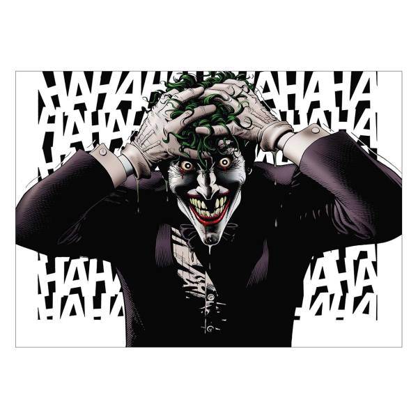 تابلو شاسی ونسونی طرح Joker As Card Player سایز 50 × 70، Wensoni Joker Confused Chassis Size 50 x 70
