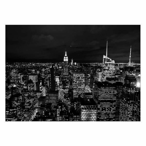 تابلو شاسی ونسونی طرحNY City Grayscale سایز 30x40 سانتی متر، Wensoni NY City Grayscale Chassis 40 x 30