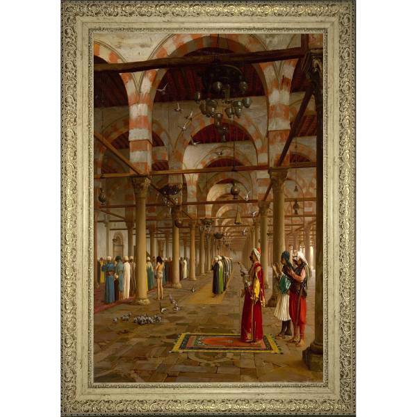 تابلو گالری هنری پیکاسو طرح نماز در مسجد قاب کرم