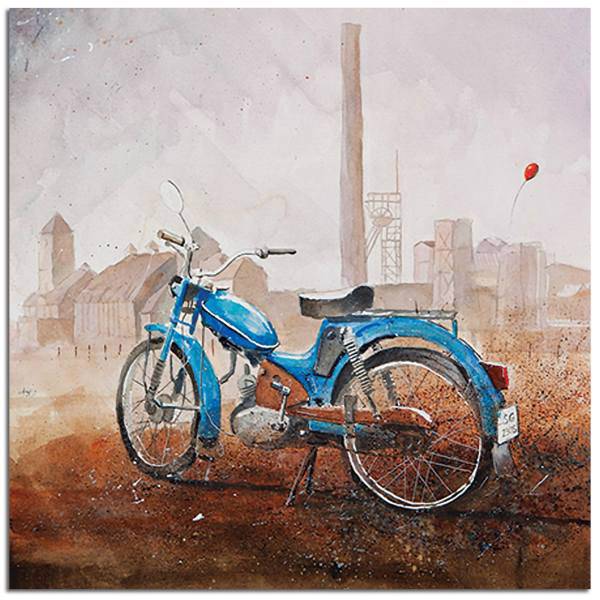 تابلو شاسی دکوگراف مدل Watercolor کد 256 سایز 20 × 20 سانتی متر، DecoGraph Watercolor 256 Chassis Size 25 x 20Cm
