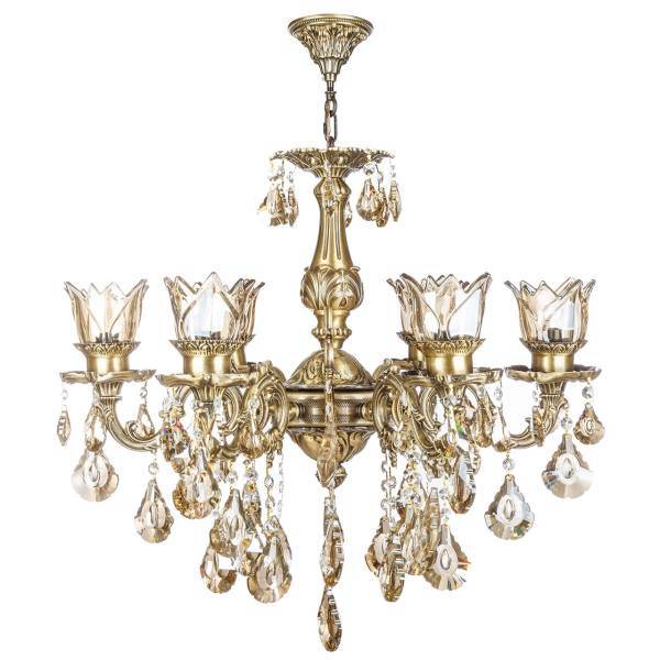 لوستر چشمه نور6 شعله کد M3543/6A، Cheshmeh Noor M3543/6A Six Flames Chandelier