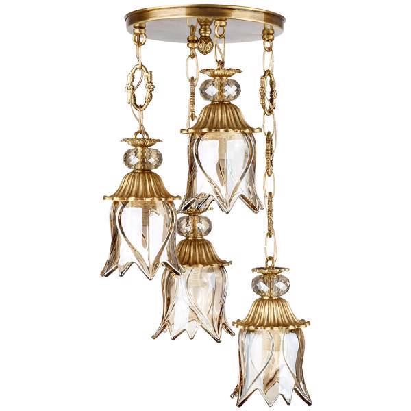 چراغ آویزچهار شعله چشمه نور کد C2750/4A، Cheshmeh Noor C2750/4A Four Flames Hanging Lamp