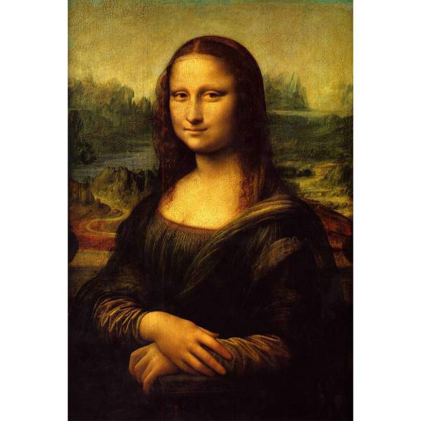 تابلو شاسی کنواس گالری هنری پیکاسو طرح مونالیزا