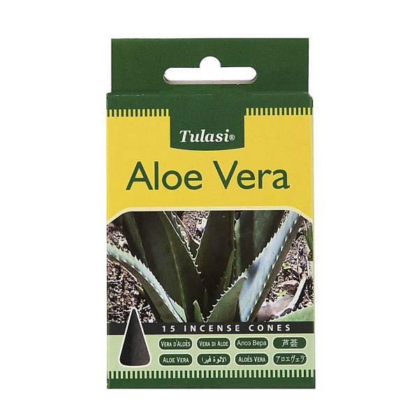 عود مخروطی تولاسی مدل Aloe Vera، Tulasi Aloe Vera Incense Cones