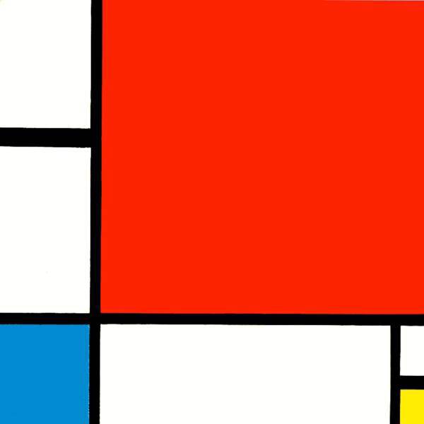 تابلوی گرافیتی طرح Mondriaan سایز 50 × 70، Graffity Mondriaan Chassis 70 x 50