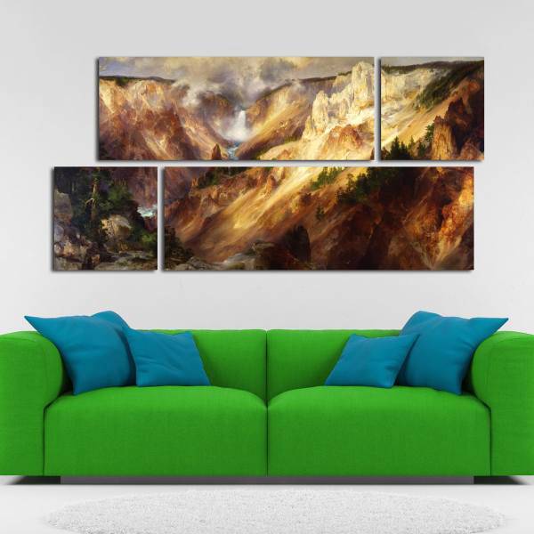 تابلوی دیواری 4 تکه بارمان مدل TA2302