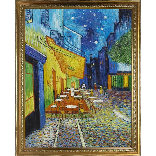 تابلو گالری هنری پیکاسو طرح کافه تراس در شب