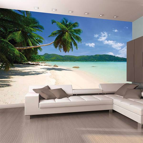 کاغذ دیواری 1وال مدل ساحل استوایی، 1Wall Giant Mural Tropical Beach Wallpaper