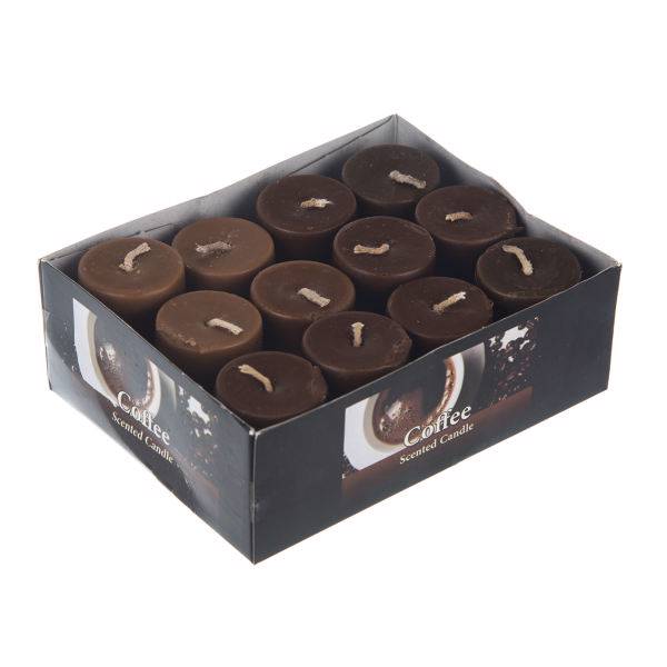 شمع مدل Coffee بسته 12 عددی، Coffee Candle Pack of 12