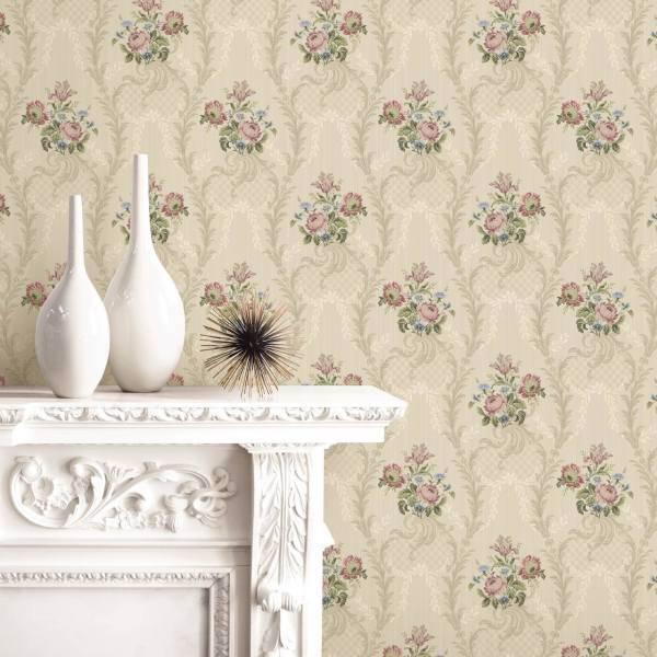 کاغذ دیواری والکویست آلبوم وینتج تکستایلز مدل BA60300، Wallquest BA60300 Vintage Textiles Album Wallpaper