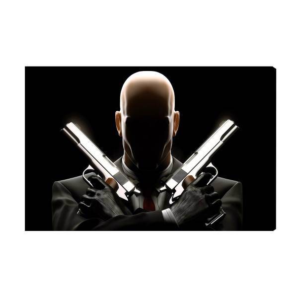 تابلو شاسی عرش مدل AS264 طرح hitman سایز 20x30 سانتی متر