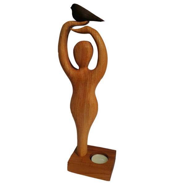 مجسمه چوبی مدل پرنده آزادی، Free Bird Wooden Statue