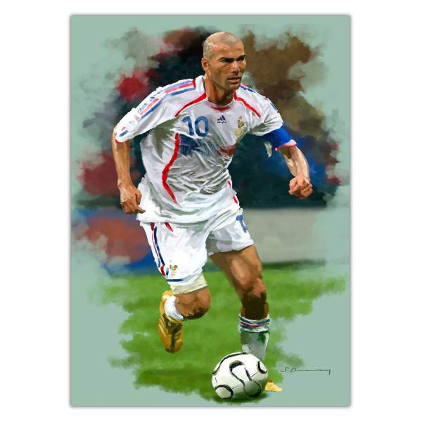 تابلو شاسی ونسونی طرح Zidane Art سایز 50x70 سانتی متر، Wensoni Zidane Art Chassis Size 50 x 70 Cm