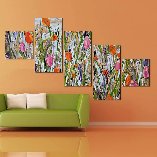 تابلو دیواری 5 تکه کد TA1207