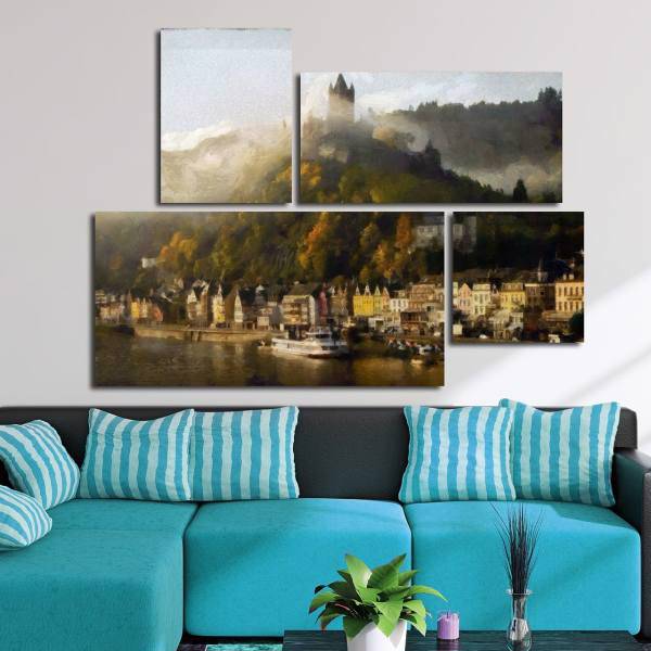 تابلو دیواری 4 تکه بارمان مدل TA4001، Barman TA4001 Tableau 4 Pcs