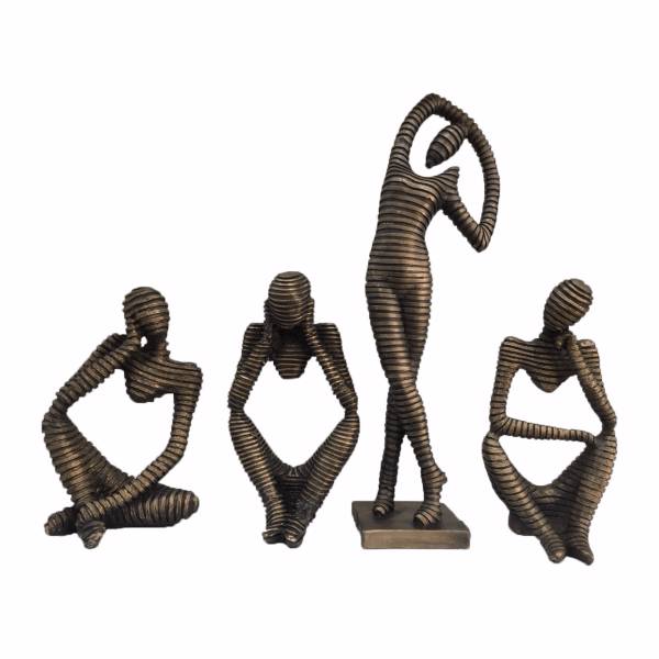 مجسمه ریما کالا طرح مومیایی مجموعه 4 عددی همراه هدیه