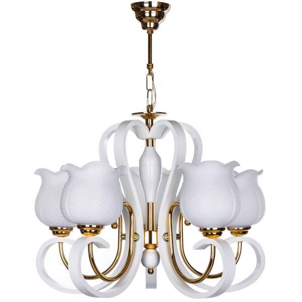 لوستر چشمه نور 5 شعله کد 829GWT، Cheshmeh Noor Five Branches 829GWT Chandelier